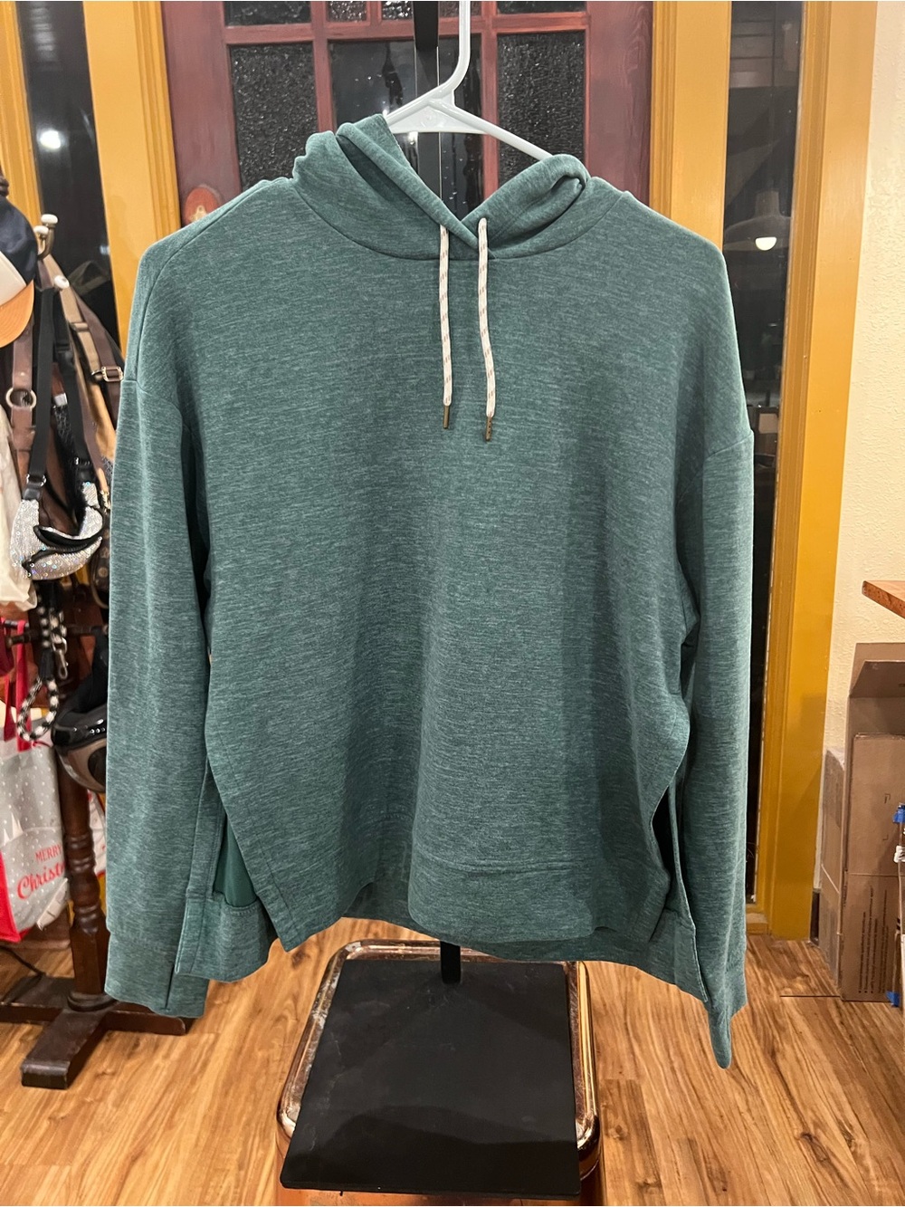 Avalanche Men's Teal Crewneck Hoodie